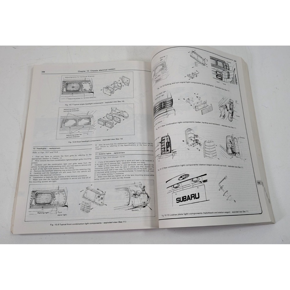 SUBARU 1600 and 1800 1991-1992 all models Haynes Automotive Repair Manual #681 - Picture 4 of 7
